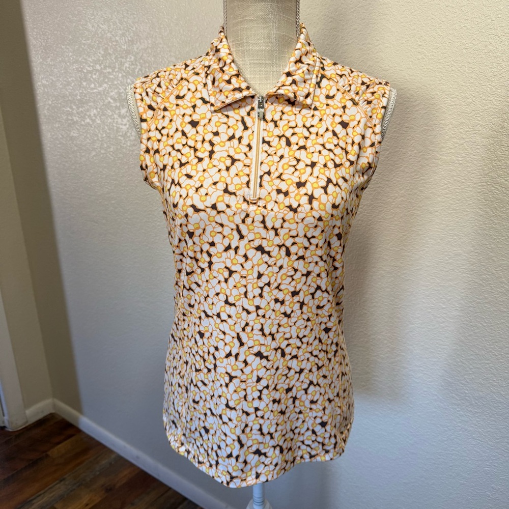NIVO SPORT - Sleeveless Patterned Women's Golf Top - Size S/P
